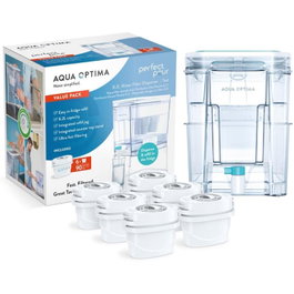 Laica Depósito de agua filtrada Aqua Optima WD1001 8.2L con 6 filtros